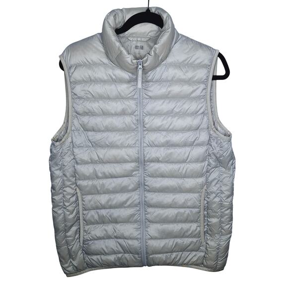 Uniqlo Ultra Light Down Puffer Vest Men's Large Gray 079120 Packable Gorpcore - Picture 1 of 10